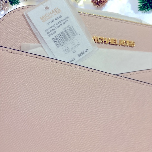 NWT Michael Kors Jet Set Travel Medium Dome Crossbody Bag - Picture 5 of 6